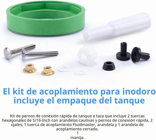 Vista 7 de Kit de junta de tanque a tazón de inodoro RAINGOWN para estándar americano, parte de inodoro Champion 4 AS738756-0070A, kit de reemplazo de tanque