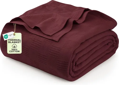 Vista 18 de Utopia Bedding - Manta térmica 100% algodón, color negro, tamaño Queen, 90 x 90 pulgadas Manta ligera y transpirable para primavera y verano