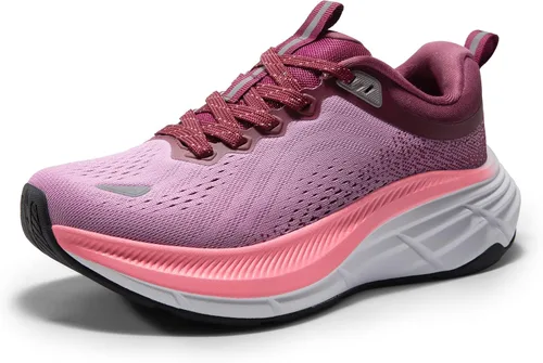 Vista 8 de NORTIV 8 Zapatos para caminar para mujer, tenis para correr Beige/Caqui