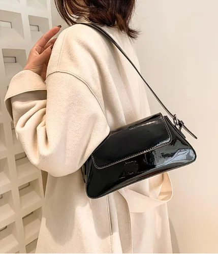 Vista 2 de Bolso de noche para mujer, bolso de mano Y2k, plateado brillante, bolso de mano, bolso de fiesta, lindo bolso metálico