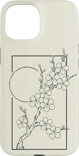 Vista 6 de iPhone 16 Japanese Graphic Cherry Blossom with Sun Case