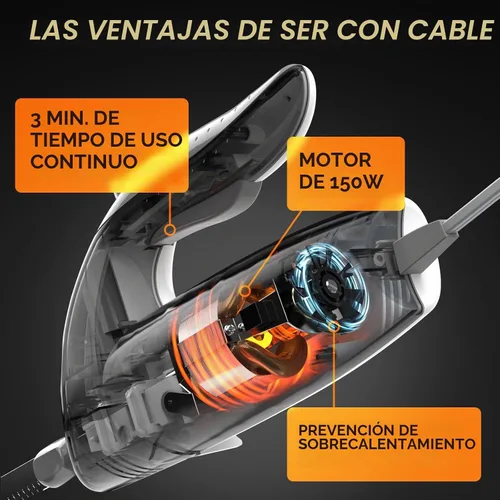 Vista 6 de Homaider - Cuchillo eléctrico para cortar carne 2 cuchillas, tenedor