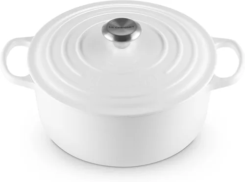 Vista 56 de Le Creuset Horno holandés redondo Signature de hierro fundido esmaltado, 4.5 cuartos de galón., Artichaut
