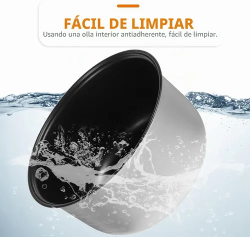 Vista 5 de Yardwe Olla arrocera de 5.5 tazas olla interior antiadherente de repuesto compatible con aroma cuco accesorios de cocina eléctrica de 3 litros