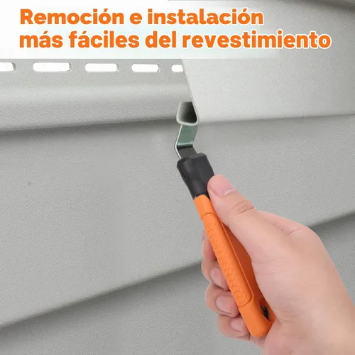 Vista 4 de Herramienta de extracción de revestimiento de vinilo con mango extra largo, mango de agarre antideslizante de hoja de acero para instalación