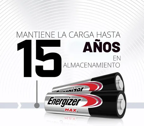 Vista 4 de Energizer MAX - Pilas AA (paquete de 16), pilas alcalinas doble A