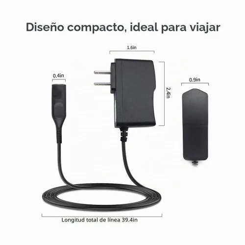 Vista 7 de Cable de carga para Philips Norelco HQ8505, cable de fuente de alimentación para afeitadora eléctrica Philips 7000 5000 3000 9000 Series mg7750