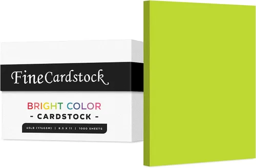 Vista 20 de Papel de alta calidad para tarjetas de colores, caja de 1000 hojas, cartulina de peso medio de 65 libras, perfecta para suministros escolares, artes