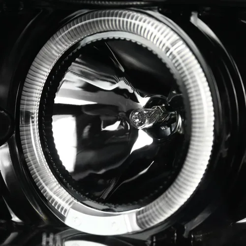 Vista 6 de SPEC-D TUNING Faros Proyectores de Doble Halo Negro Azabache con Lámparas LED Compatibles con Scion tC 2005-2010, Par de Faros Izquierdo + Derecho