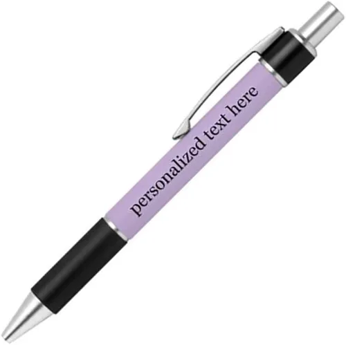 Vista 25 de Bolígrafo personalizado – Nombre o mensaje personalizado – Colores o impresiones – Regalo de papelería, suministros para la escuela de negocios