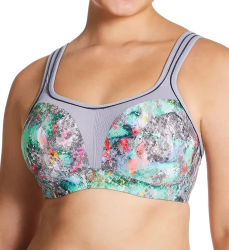 Vista 8 de Panache - Sujetador deportivo con aros para mujer Abstracto
