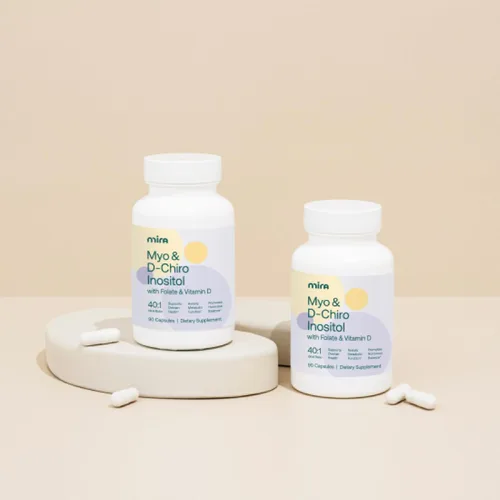 Vista 5 de MIRA Suplemento de SOP, Myo Inositol y D-Chiro Inositol Proporción 40:1, ayuda a promover el equilibrio hormonal y apoyar la salud ovárica
