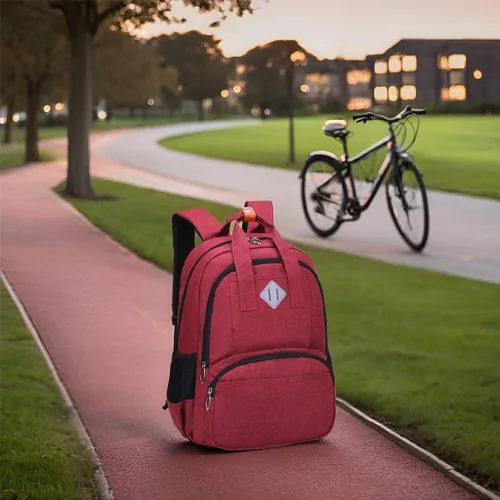 Vista 7 de HOPYOCK - Mochilas infantiles para niños, bolsas de libros de escuela primaria y media con múltiples bolsillos para niños con diseño reflectante