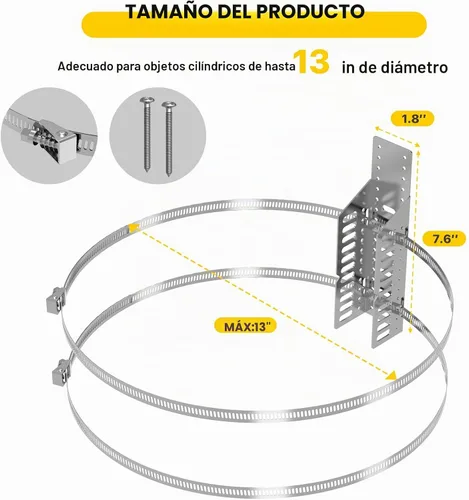 Vista 2 de ZhouDaShu Soporte de montaje de tanque de expansión para calentador de agua 1 juego.