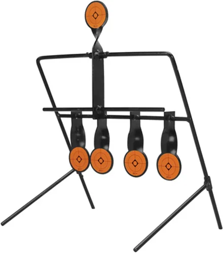 Vista 6 de Caldwell Rimfire Resetting and Swinging Target Kits with Steel Frame, for Shooting Practice, Outdoors