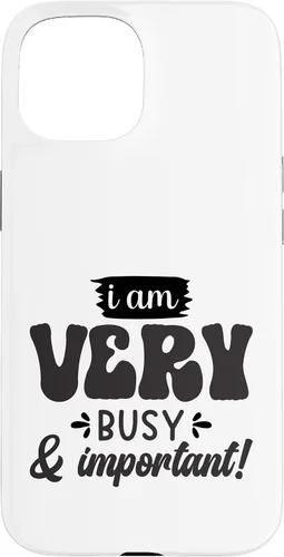 Vista 6 de Very Busy & Important Retro Groovy Text Design Case for iPhone 17