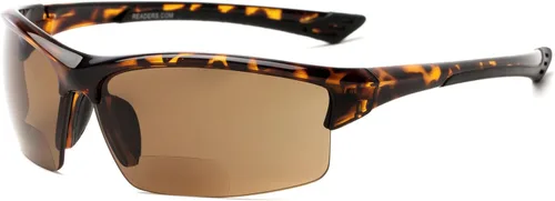 Vista 8 de Readers.com Reading Sunglasses: The Roster Bifocal Reading Sunglasses rectangle Style for Men and Women