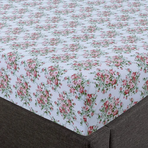 Vista 16 de Feather & Stitch Sábana Bajera Únicamente, 100% Algodón 300TC Ligera Refrescante y Transpirable Tejido Percal Sábana Bajera Ajustable 16" Elástico