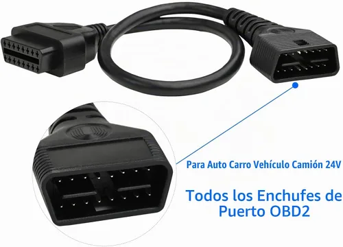 Vista 4 de iKKEGOL Cable cordón de extensión OBD2 OBD II macho a hembra completo de 16 pines, adaptador de herramienta de diagnóstico para auto coche vehículo
