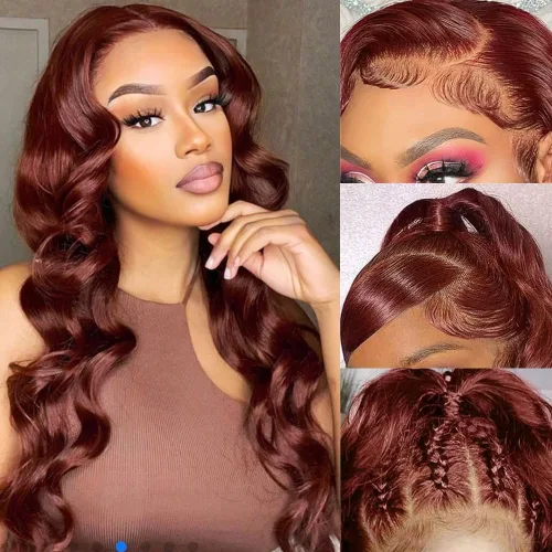 Vista 15 de Pelucas de cabello humano ondulado con encaje frontal transparente HD de 13 x 6 pulgadas, densidad del 200 %, sin pegamento, con pelitos de bebé