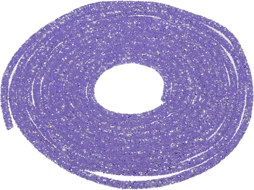 Vista 24 de MECCANIXITY Cuerda de lentejuelas con purpurina de 2.5 yardas, 6mm, 0.24 pulgadas, cuerda de tubo de lentejuelas con diamantes de imitación