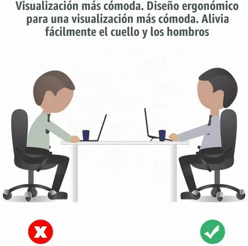 Vista 7 de Soporte invisible portátil para laptop, elevador plegable para portátiles