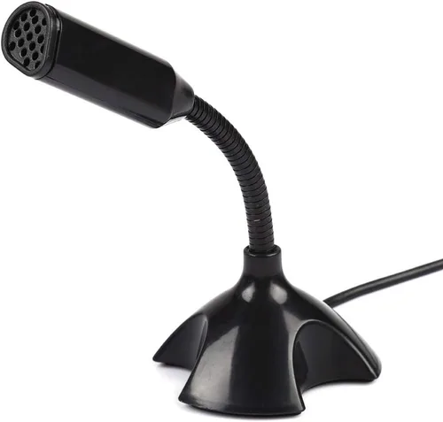 Vista 7 de Mini escritorio soporte micrófono condensador USB 2.0 micrófono flexible para PC portátil para chat en línea, grabación