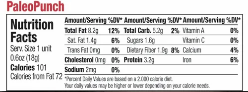 Vista 2 de TerraNut® Paleo Punch® - Bocadillo de superalimentos (paquete de 24) sin gluten/vegano