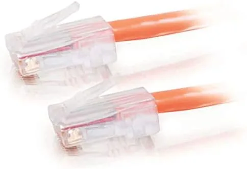 Vista 6 de C2G Legrand - Cable Ethernet Cat5e sin arranque, cable de conexión Cat5e sin blindaje, cable de conexión de red naranja, cable de conexión de red