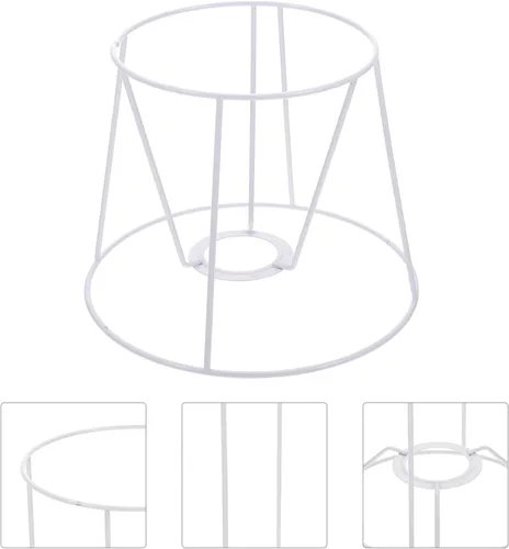 Vista 3 de Uonlytech Soporte de lámpara colgante de techo, marco de luz de 7.48 x 5.90 x 5.51 pulgadas, marco de pantalla de bricolaje, jaula de alambre
