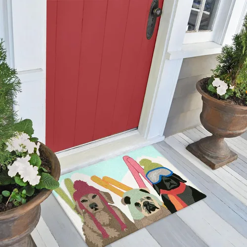 Vista 5 de Liora Manne FRONTPORCH - Alfombra duradera copetuda a mano para interiores y exteriores, decoración de aves de jardín de transición
