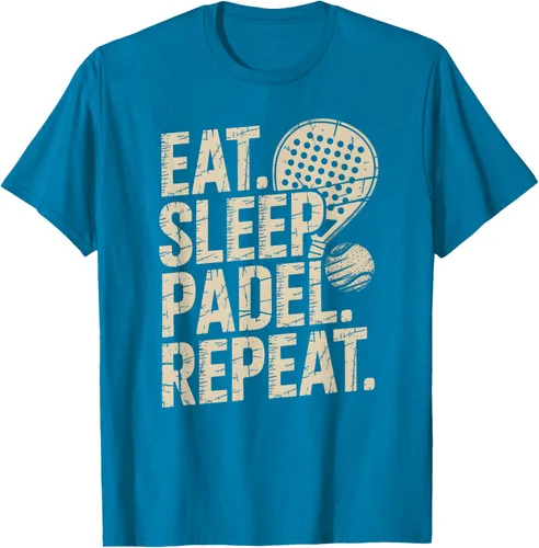 Vista 62 de Camiseta Eat Sleep Padel Repeat Padel Jugador de Tenis