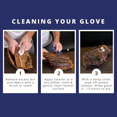 Vista 6 de Rhino Wax - Limpiador de guantes de béisbol (8 onzas) - Limpiador natural para guantes que elimina suave y eficazmente la suciedad y la suciedad