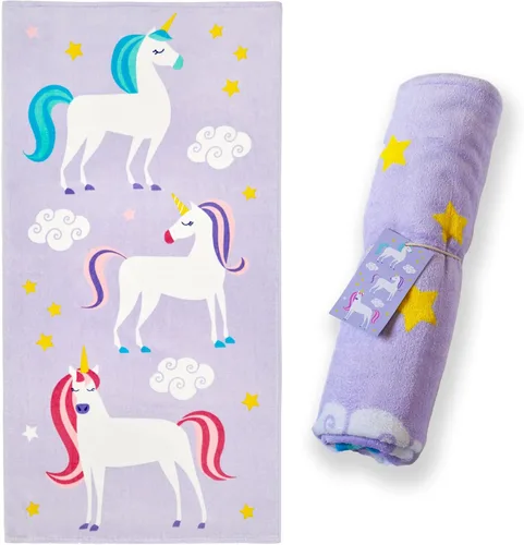 Vista 20 de Wildkin Toalla de playa para niños, 100% algodón, suave y absorbente, ideal para piscina y playa, animales salvajes Verde Oscuro