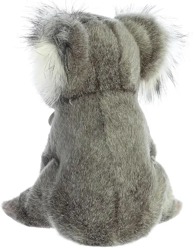 Vista 3 de Aurora® Adorable koala de peluche Miyoni®, detalle realista, compañía entrañable, gris, 9 pulgadas