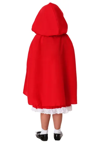 Vista 3 de Disfraz de caperucita roja de lujo para niños Multicolor