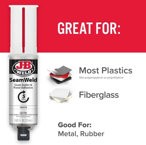 Vista 4 de J-B Weld SeamWeld, 0.8 fl oz, blanco