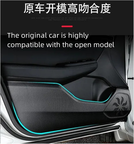 Vista 3 de Pegatinas para puerta de automóvil Mazda2 Jinxiang para puerta de automóvil, calcomanías antipatadas, calcomanías interiores resistentes a