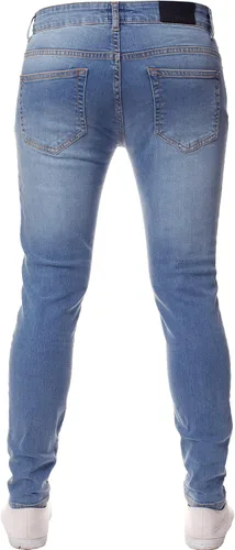 Vista 4 de ENZO - Pantalones vaqueros para hombre, diseño de mezclilla