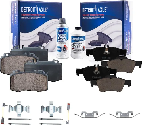 Vista 33 de Detroit Axle - Pastillas de freno para Dodge Ram 2500 3500 2003-2008, Ram 4000 2005-2008, 2004 2006 2007 Pastillas de freno de cerámica delanteras