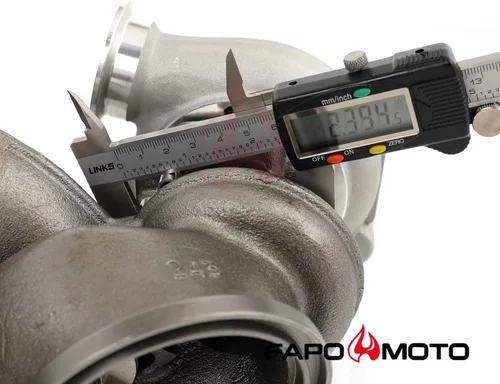 Vista 6 de FAPO MOTO 700HP Twin Turbos TD04 17T compatible con BMW N54 535i 135i Z4 X6 740i E60 E61 E82 E88 E89 F71 F01 F02 2008-2010 3.0L Actualización Billet