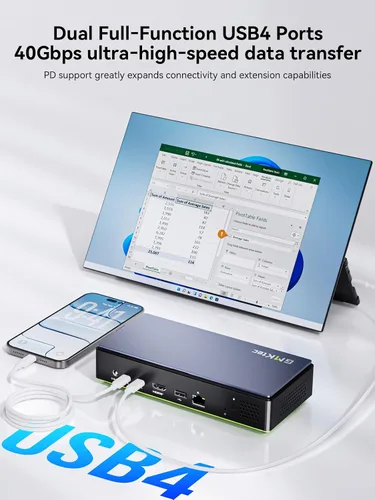 Vista 5 de GMKtec Mini PC K13 Intel Ultra 7 256V SK Hynix LPDDR5 8533 MT/s