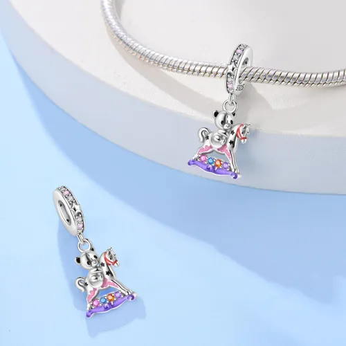 Vista 214 de KUNSIR Los abalorios se adaptan a pulseras Pandora para mujer, plata de ley 925, cuentas colgantes de joyería para niñas, dijes de feliz cumpleaños