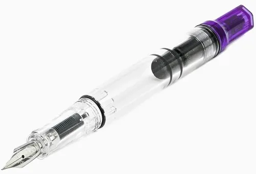 Vista 5 de TWSBI Pluma estilográfica ECO Transparente Púrpura Punta B