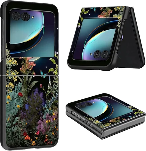 Vista 31 de Funda para Moto Razr Plus 2023 para Motorola Razr Plus Funda delgada y ligera de policarbonato duro a prueba de golpes Funda protectora para Audio
