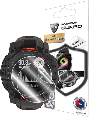 Vista 10 de IPG AMOLED Smartwatch Protector de pantalla de hidrogel para Garmin Instinct Crossover (2 unidades) Invisible HD Clear Film Anti-Scratch Protector
