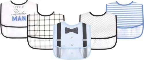 Vista 9 de Little Treasure Baberos PEVA impermeables unisex para bebés