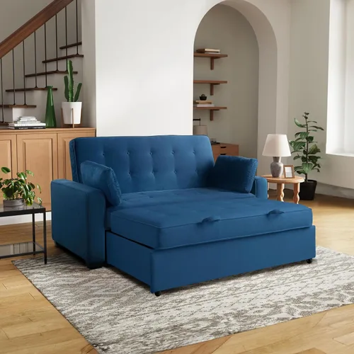 Vista 23 de Serta Ainsley Sofá Cama Convertible de 66.5", Tamaño Full, Dreamcoil Comfort, Tela Tejida Suave, Carbón