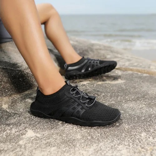 Vista 3 de Whatseaso Mens Womens Water Shoes Quick Dry Aqua Barefoot Shoes for Diving Swim Surf Walking Beach Yoga