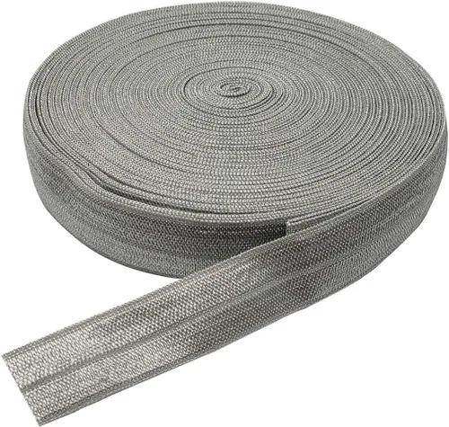 Vista 12 de Cinta elástica plegable de 10 yardas (beige, 5/8 pulgadas)
